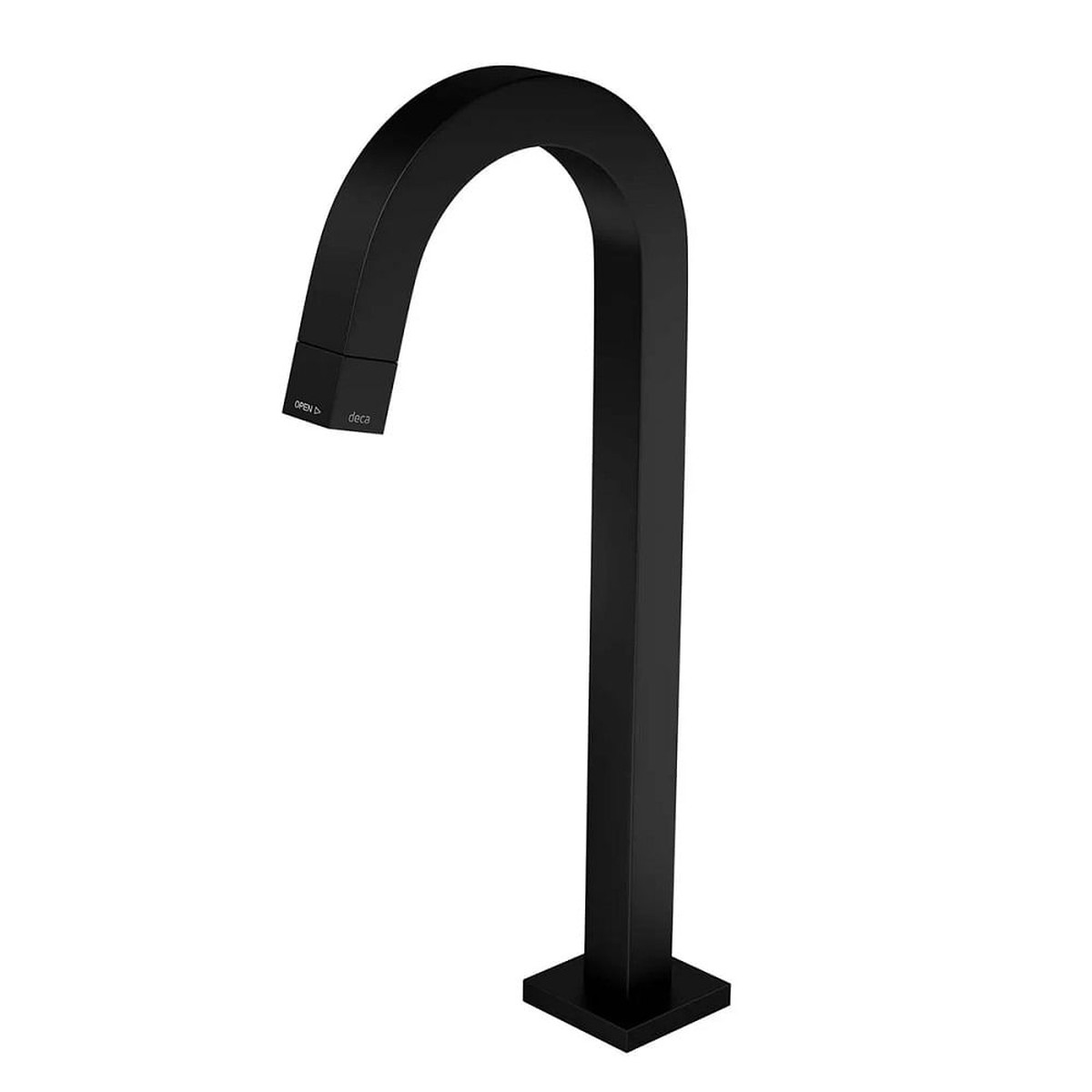 Torneira de Mesa Bica Alta para Lavatório Tube Black Matte - Deca