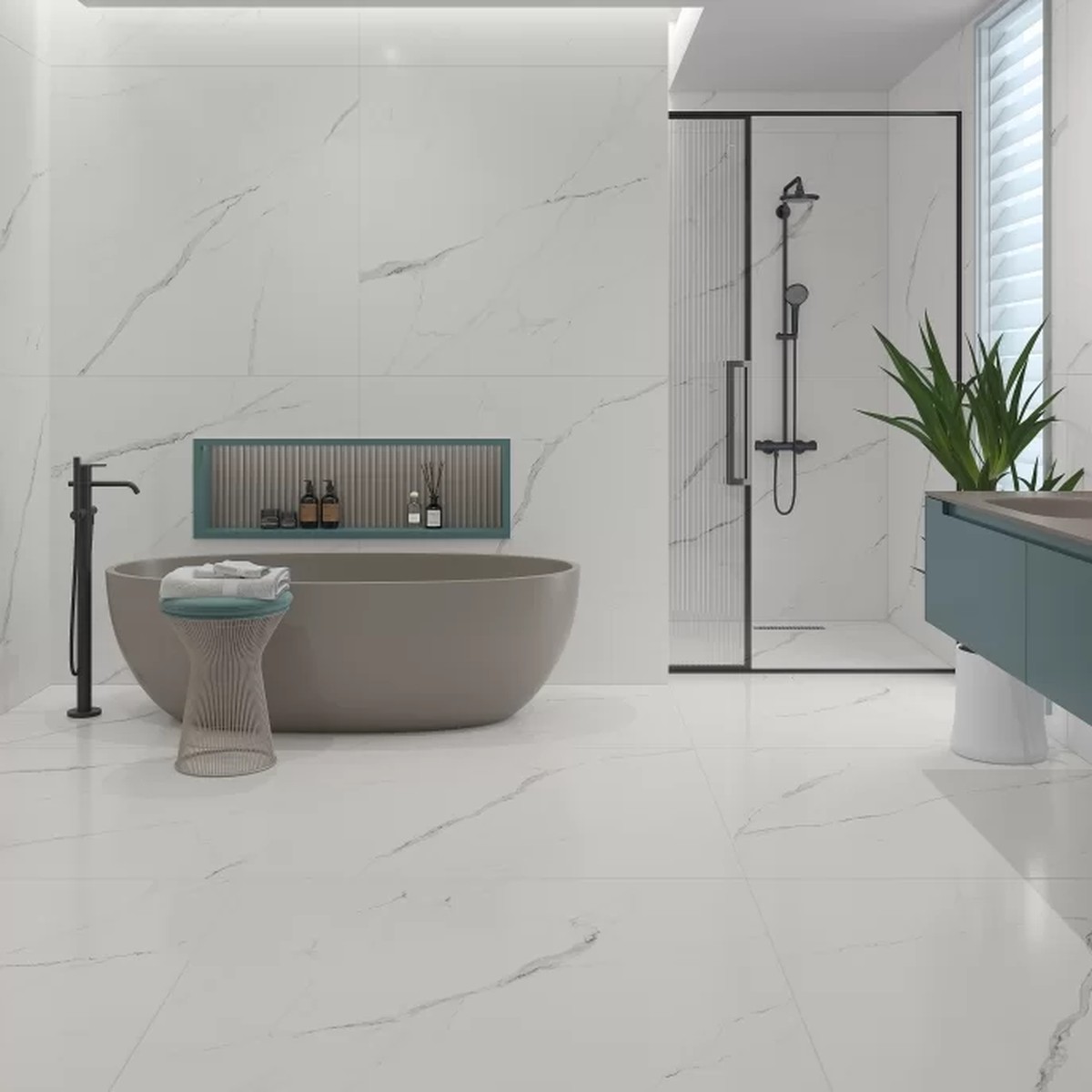 Porcelanato 61x120 cm Polido STATUARIO - Damme