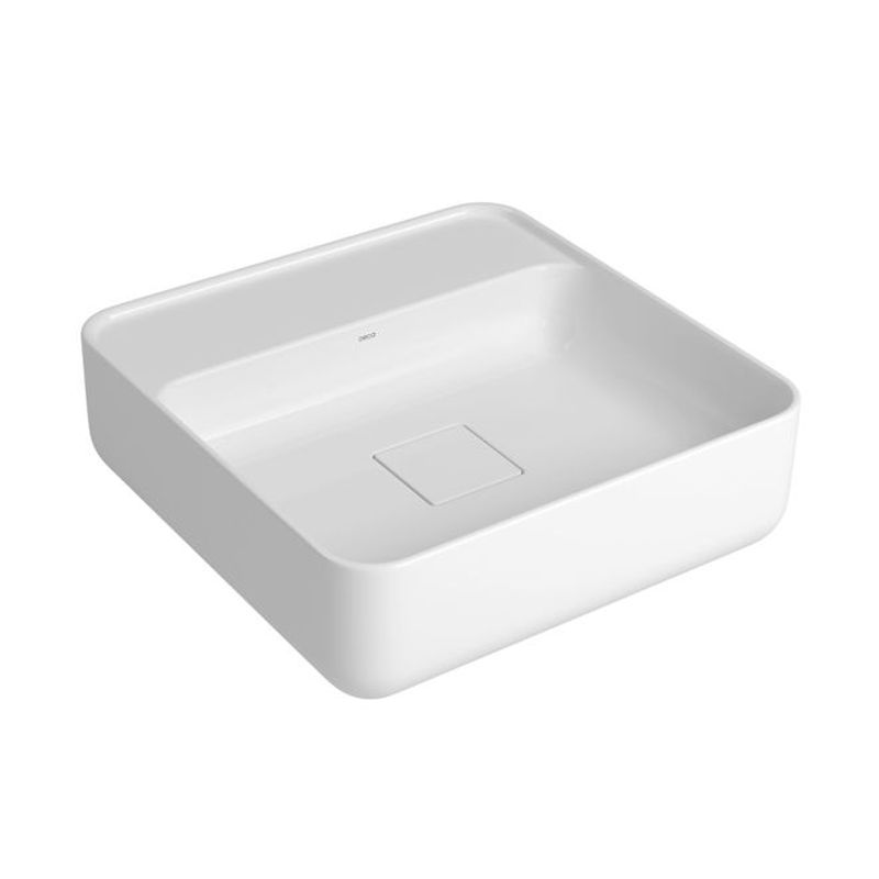 Cuba de Apoio Quadrada com Mesa 40 cm Slim Branco - Deca
