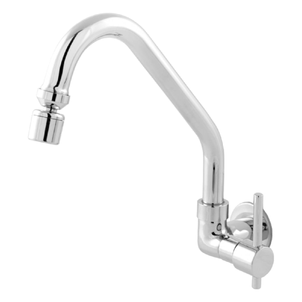 Torneira para Cozinha de Parede 1/4 de Volta Cromada - Inovatte