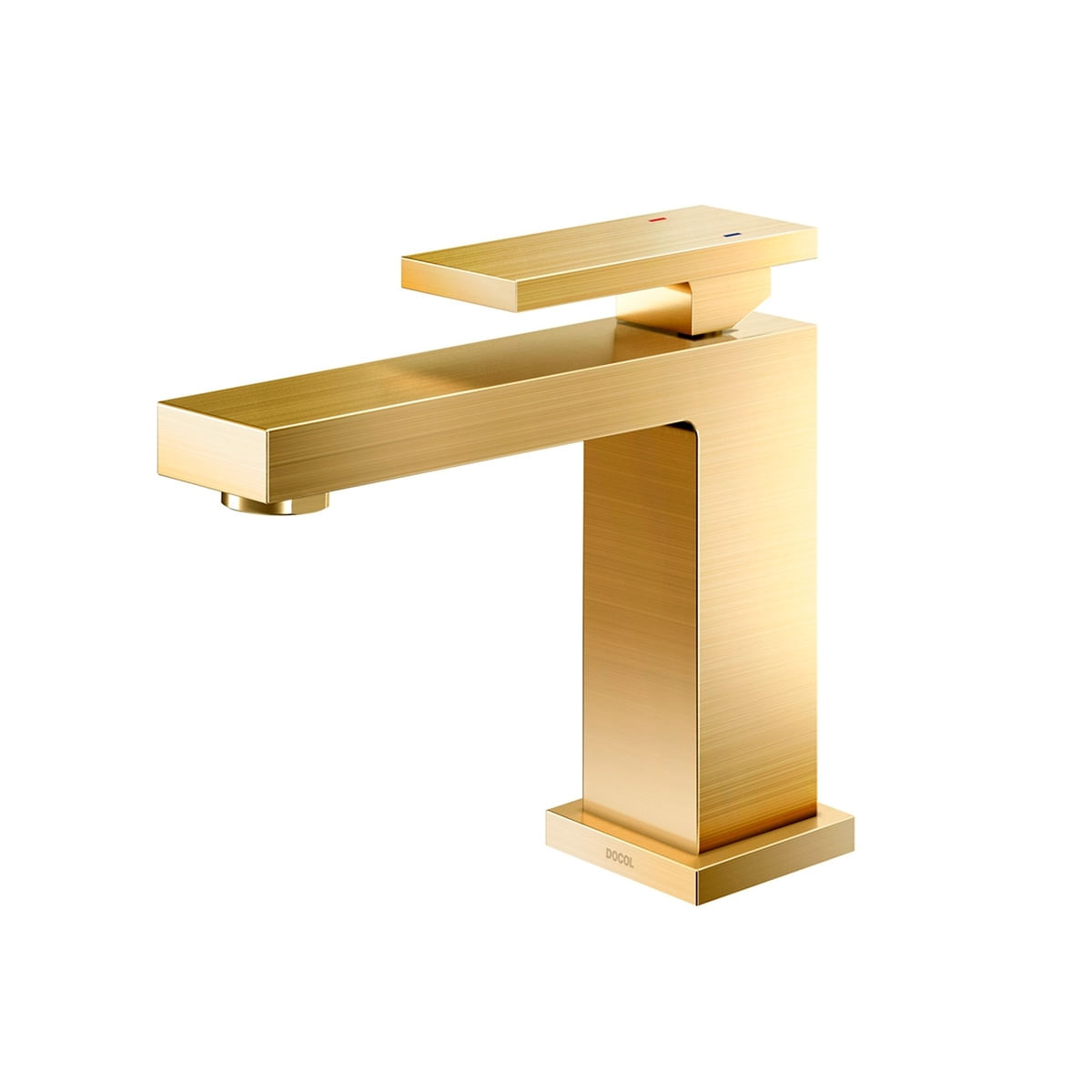Monocomando para banheiro New Edge ouro escovado - Docol