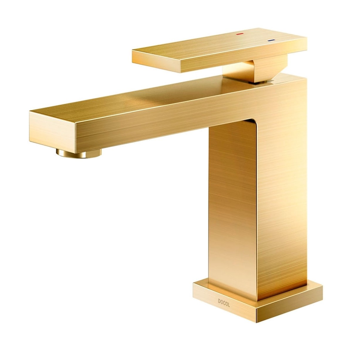 Monocomando para banheiro New Edge ouro escovado - Docol