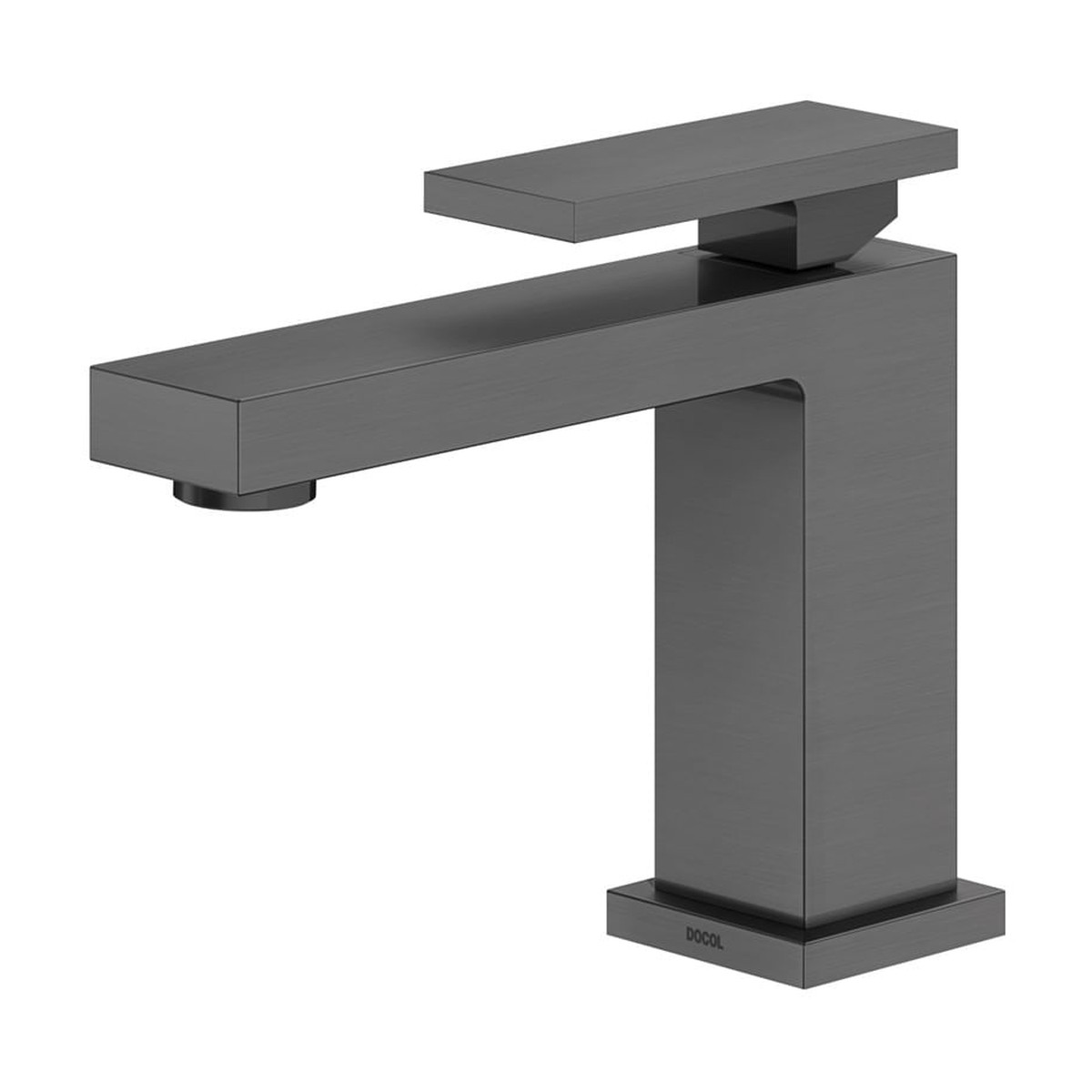 Torneira para Lavatório de Mesa Bica Baixa New Edge Grafite Escovado - Docol