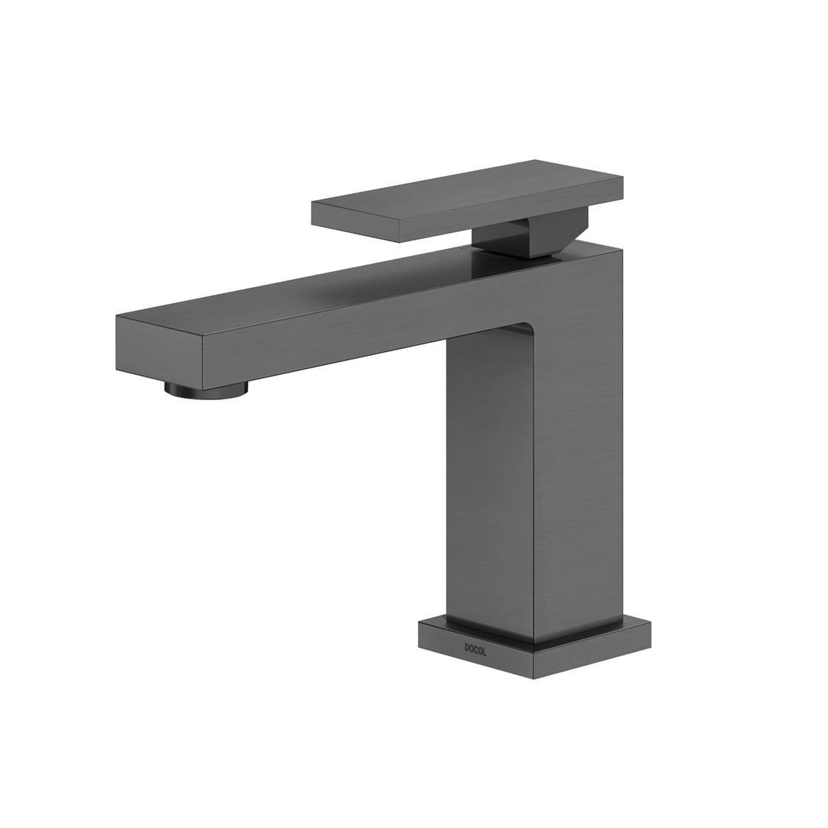 Torneira para Lavatório de Mesa Bica Baixa New Edge Grafite Escovado - Docol