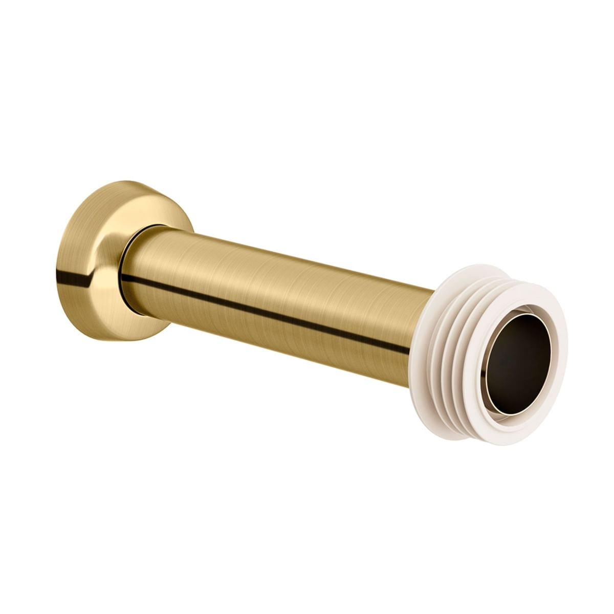 Tubo de Ligação para Bacia 1 1/2" x 25 cm Ouro Escovado - Docol