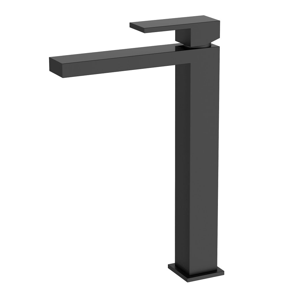 Misturador Monocomando de Lavatório de Mesa Bica Alta Havel Black Matte - Dax