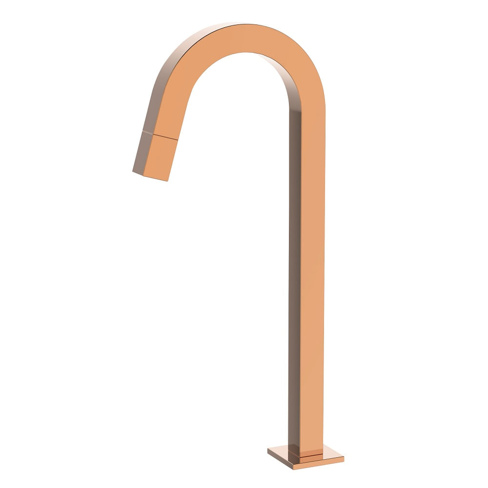 Torneira de Lavatório de Mesa Bica Alta Aira Rose Gold - Dax