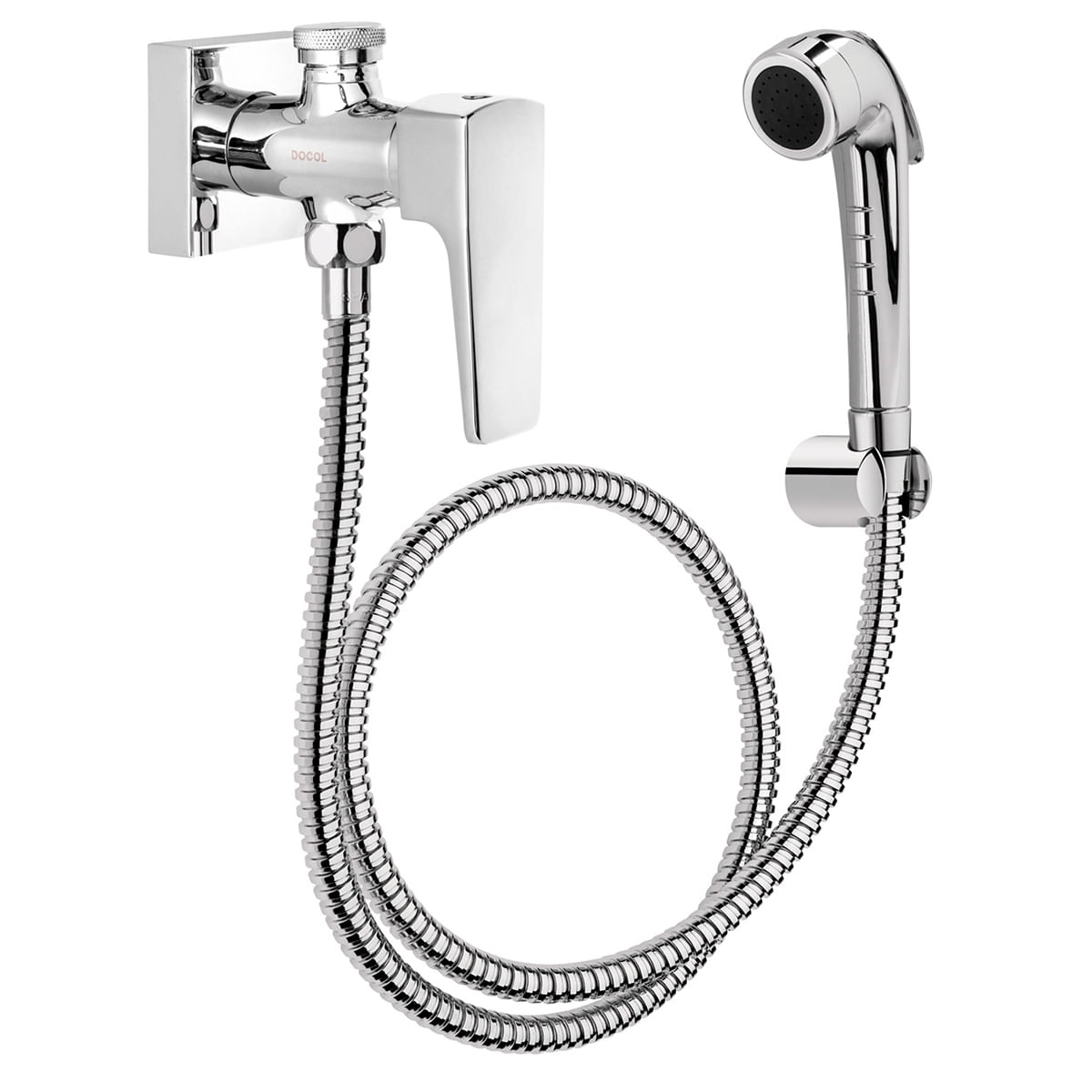 Ducha Higiênica com Registro e Derivação Lift Cromada - Docol