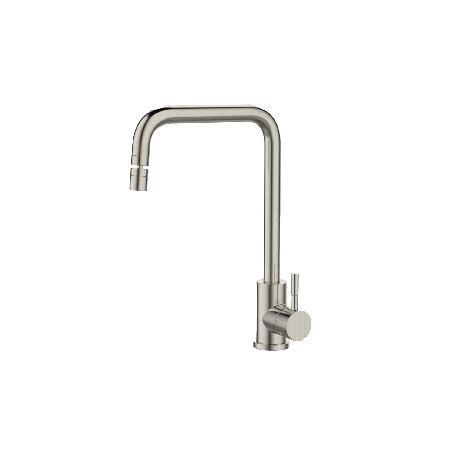 Misturador para Cozinha Monocomando de Mesa Bica Móvel Escovado - Dax