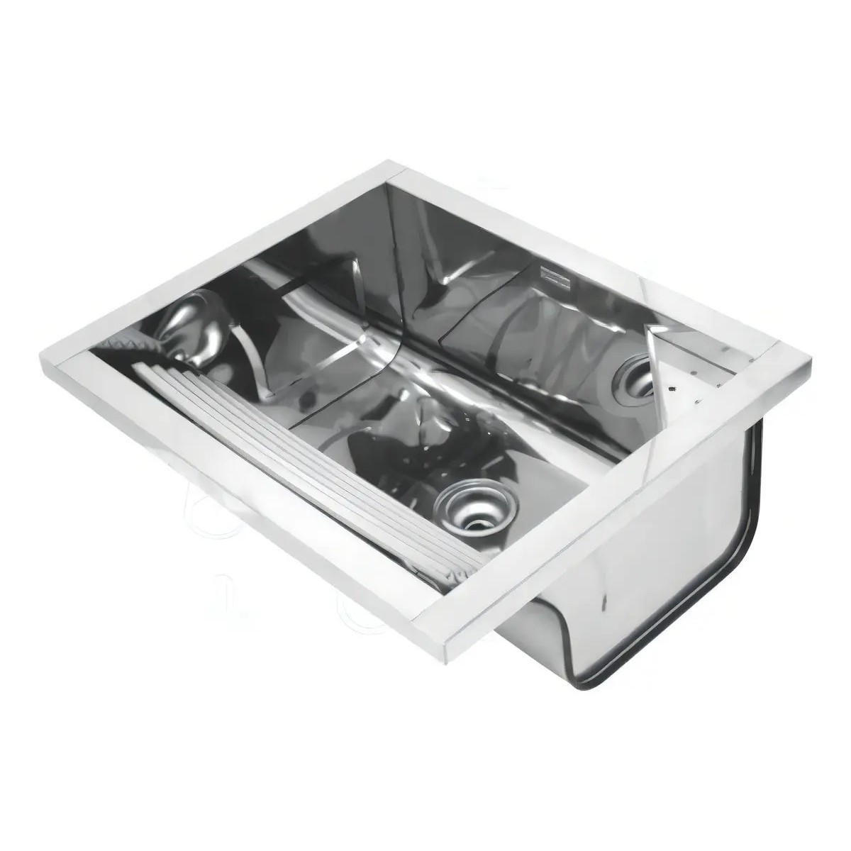 Tanque Reto de Sobrepor Inox 63x51,5x26cm 35 L Polido - Docol