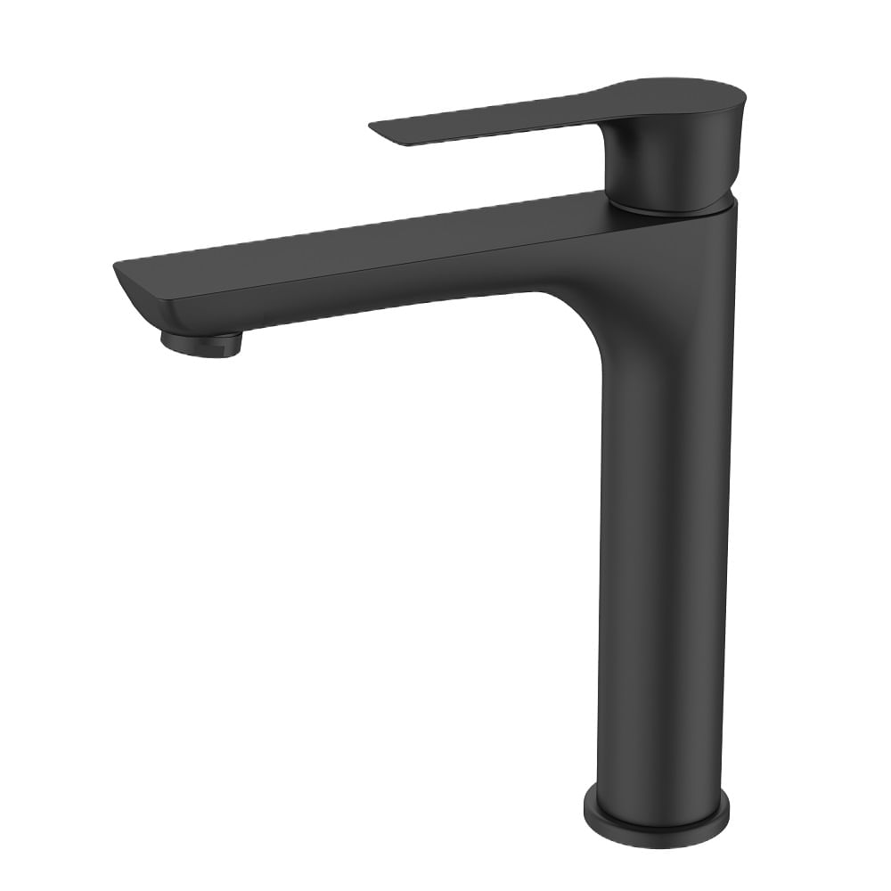 Misturador para Lavatório Monocomando de Mesa Bica Alta Mendoza Black - Dax