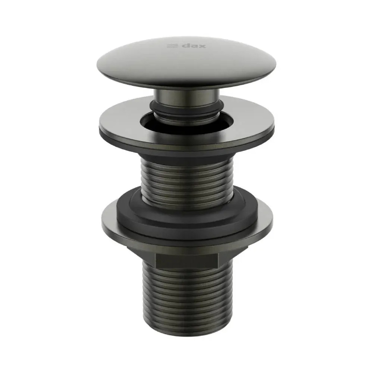 Válvula para Lavatório Click com Tampa Redonda 7/8" Cinza - Dax