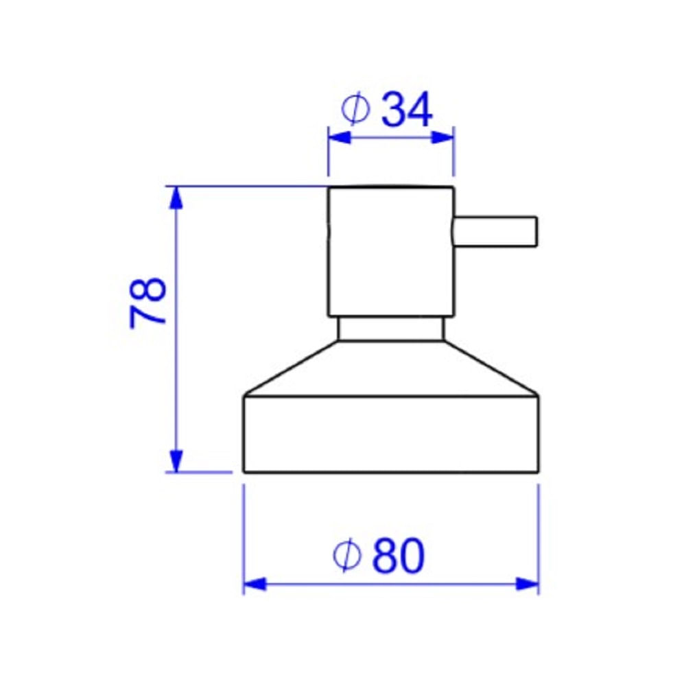 Acabamento para Registro de Gaveta 1 1/4" e 1 1/2" Link Cromado - Deca