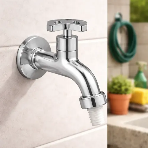 Torneira para Jardim e Tanque Max com Adaptador de Mangueira Cromado - Deca