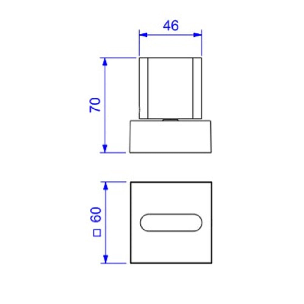 Acabamento para Registro de Gaveta 1/2" e 3/4" Polo Cromado - Deca