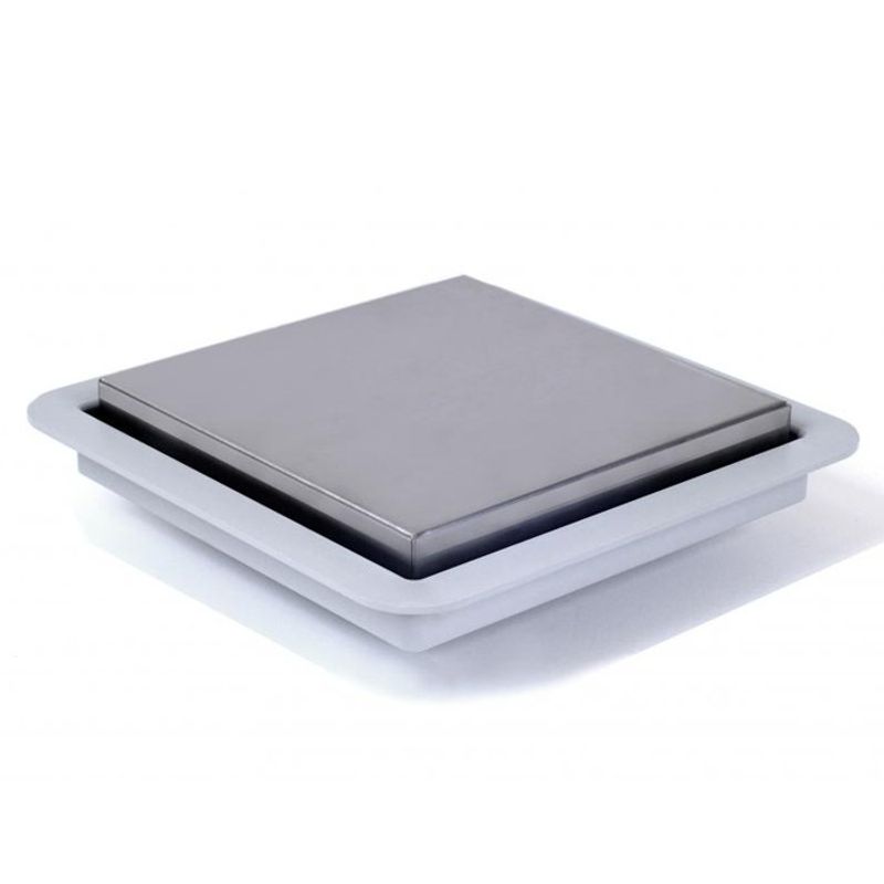 Ralo Linear Square Tampa Inox 15 x 15 cm