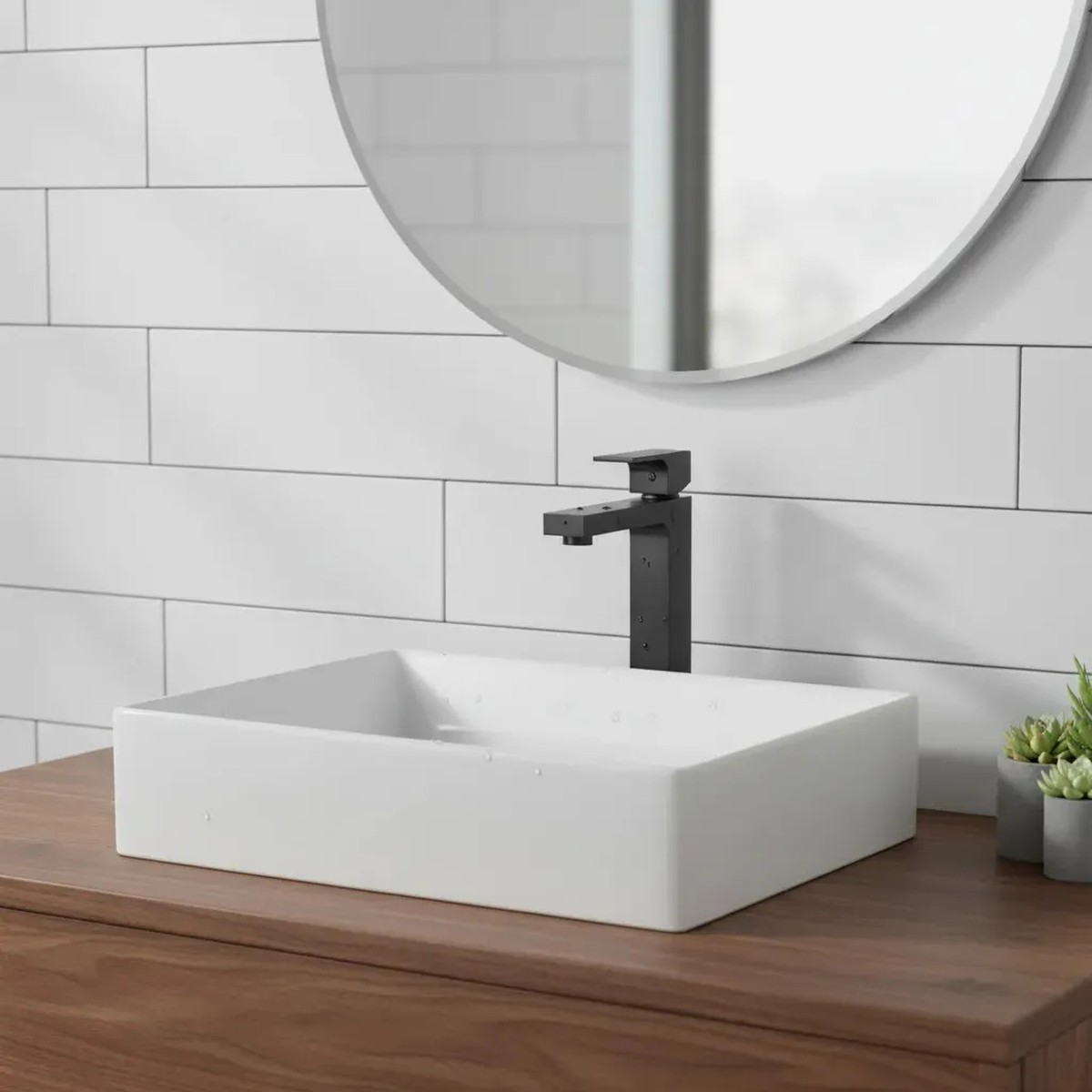 Misturador para Lavatório Monocomando Bica Alta Unic Black Matte - Deca