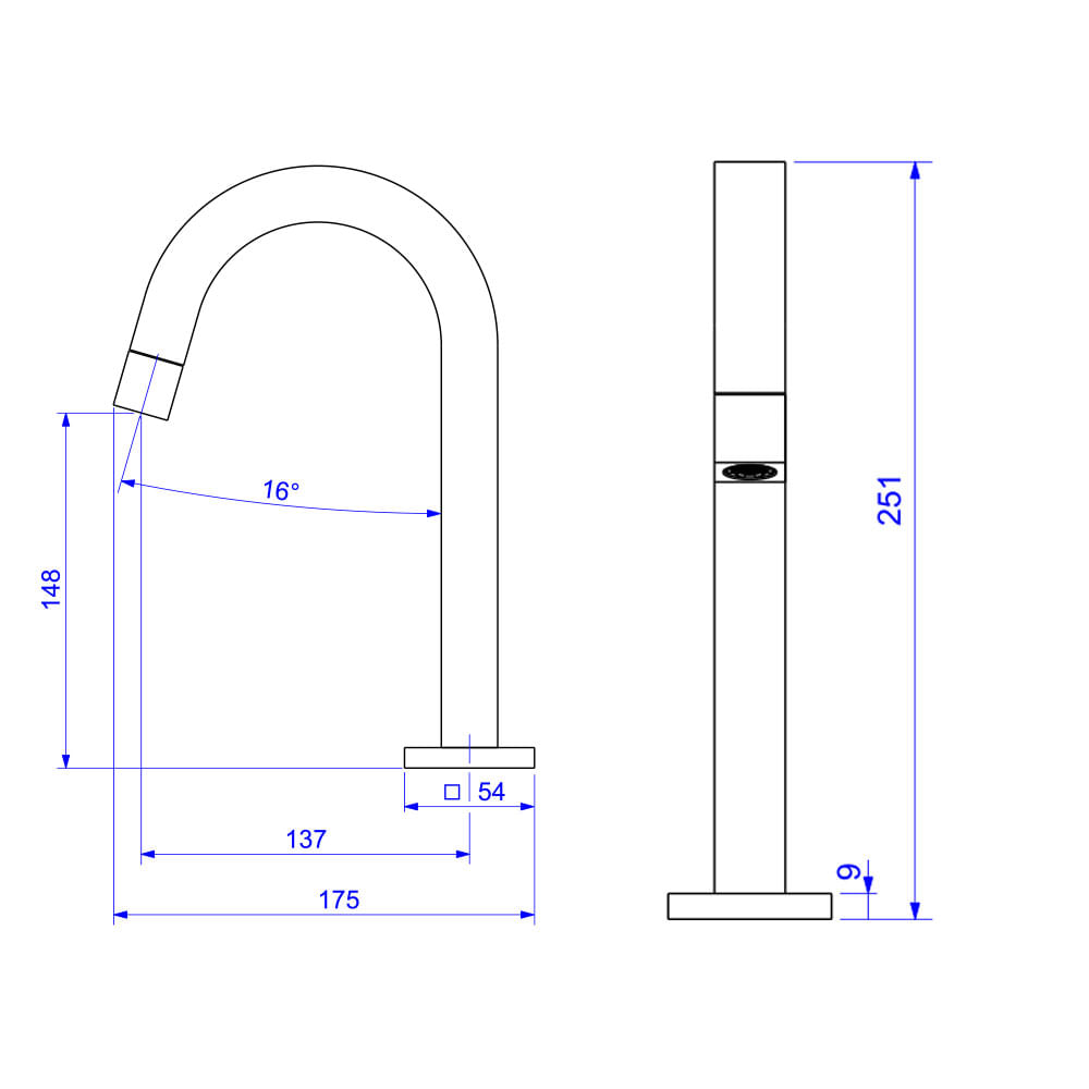 Torneira Tube Bica Baixa Black Matte - Deca