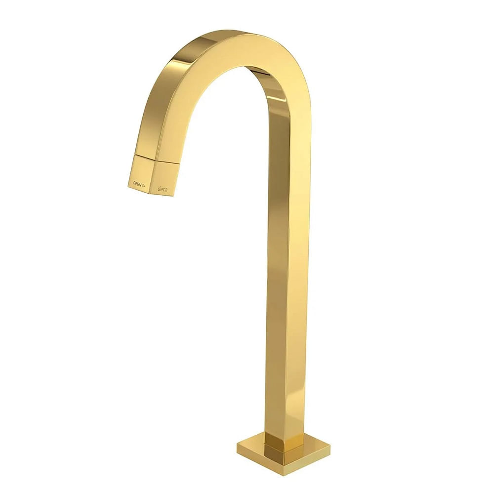 Torneira de Mesa Bica Alta para Lavatório Gold Tube - Deca