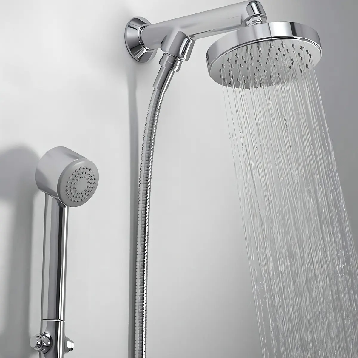 Chuveiro Flex Cromado com Desviador e Ducha - Deca