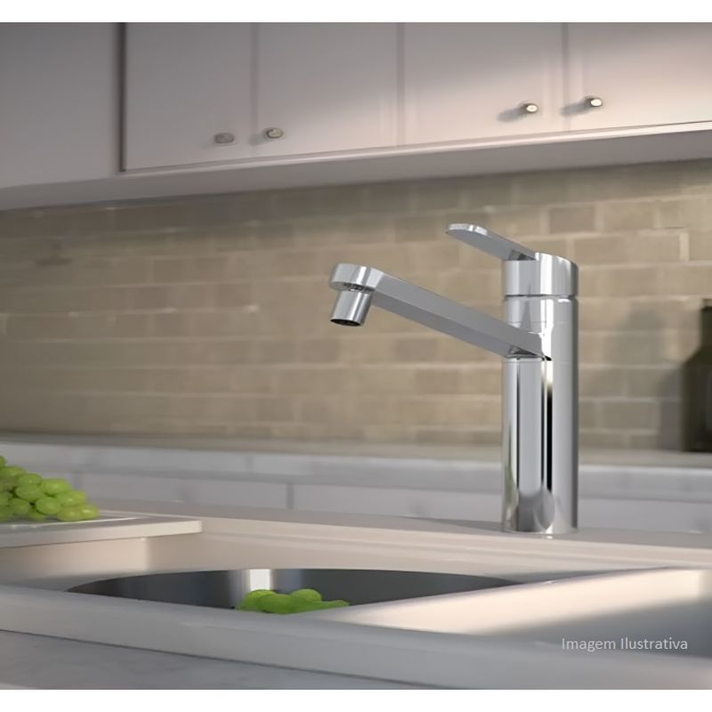 Misturador Monocomando de Mesa para Cozinha Cromado Flex Plus - Deca