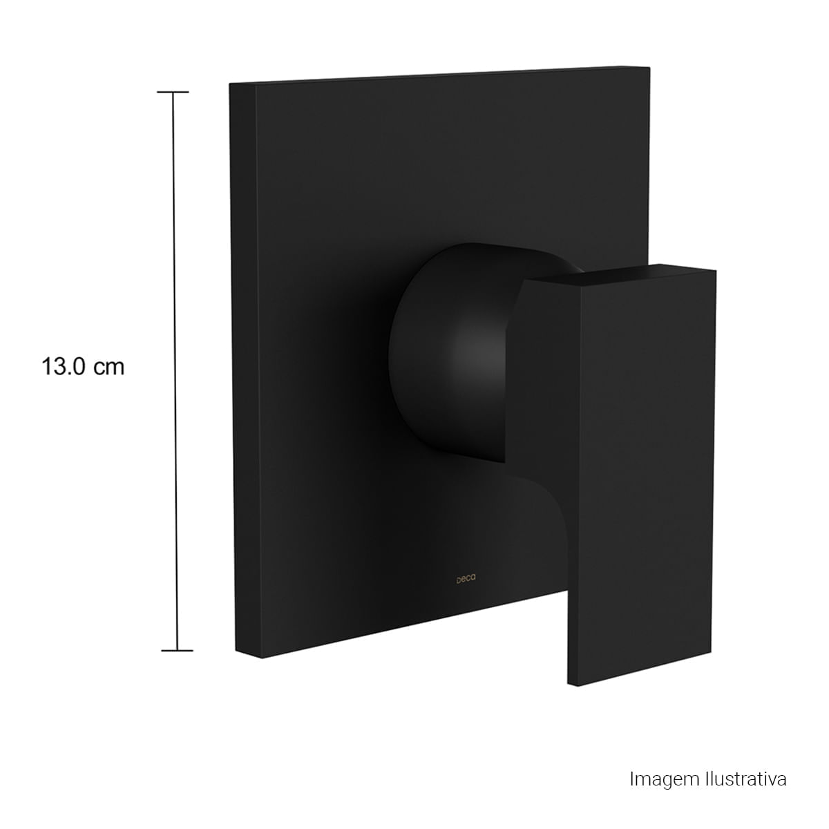 Acabamento Monocomando de Chuveiro Black Matte Unic - Deca