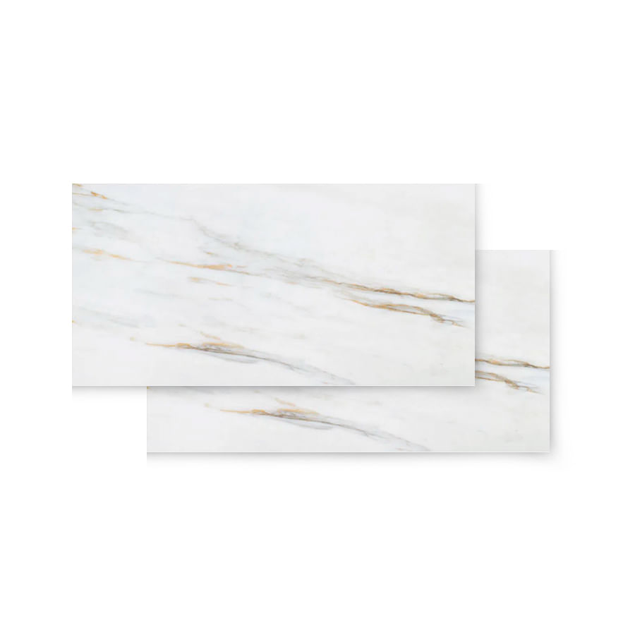 Porcelanato Calacata Gold Mate 60x120 cm - Roca