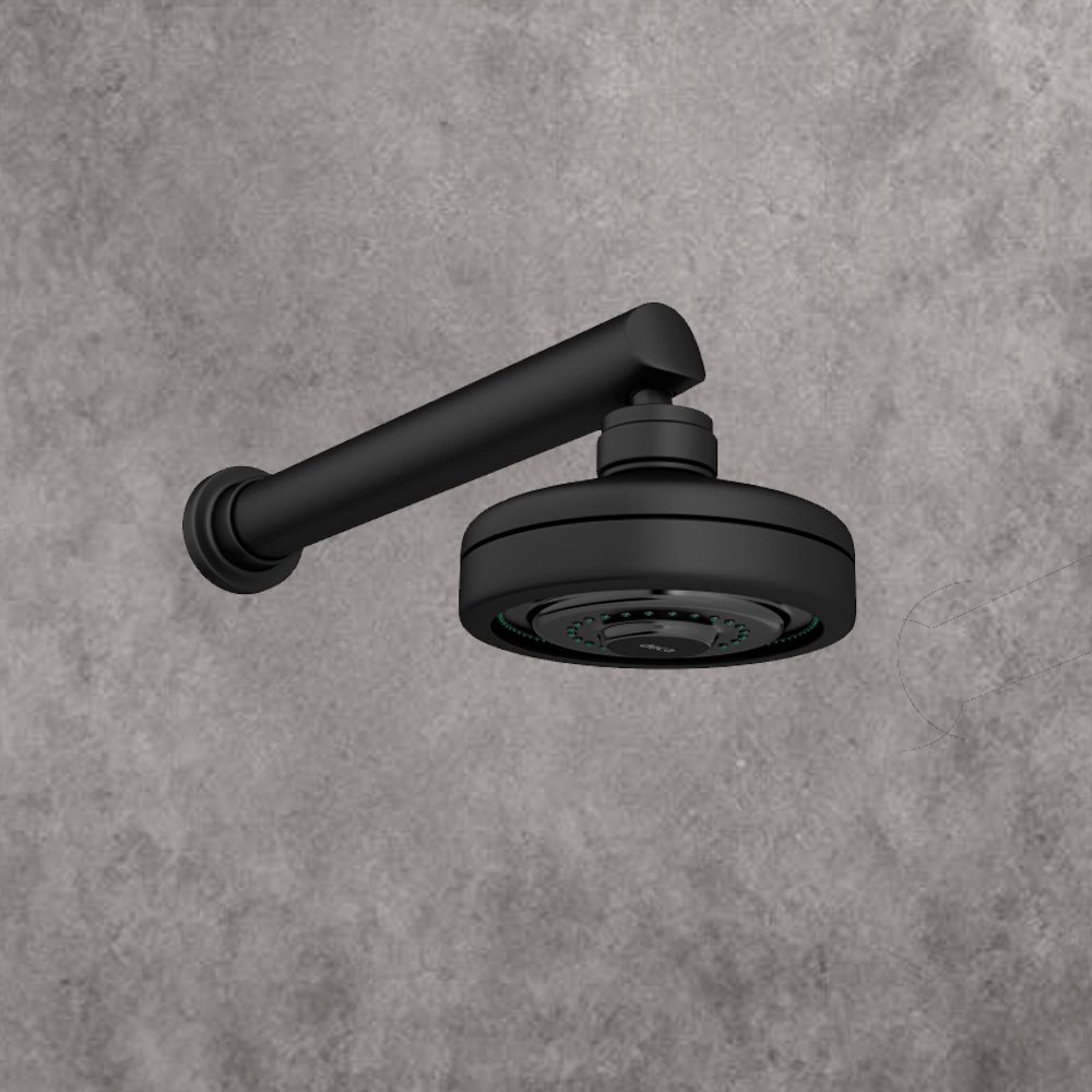 Chuveiro com Tubo de Parede Black Matte Acqua Plus - Deca