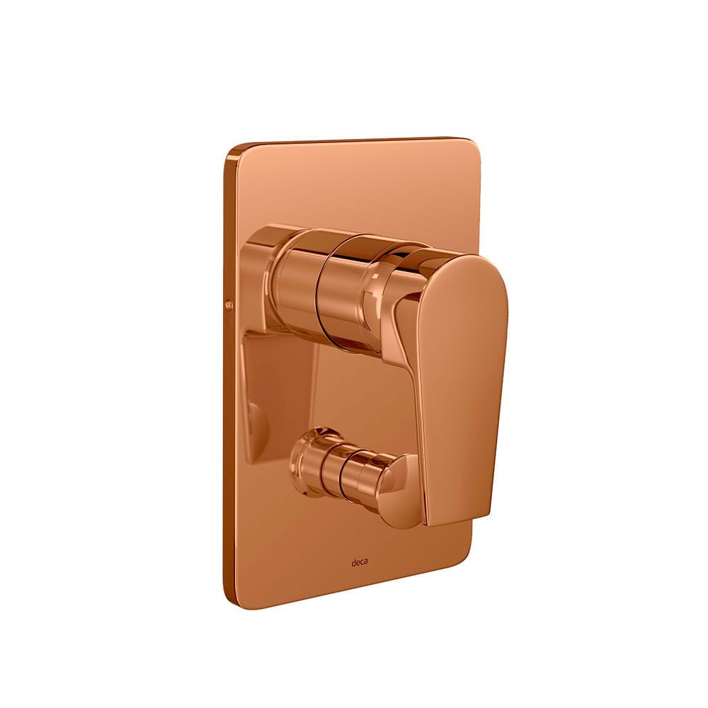 Acabamento Monocomando para Chuveiro Level Red Gold - Deca