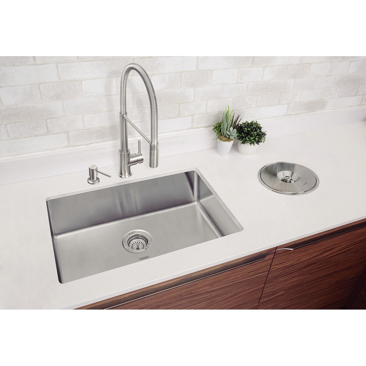 Cuba de Embutir Quadrum Undermount em Aço Inox Acetinado 70x40 - Tramontina