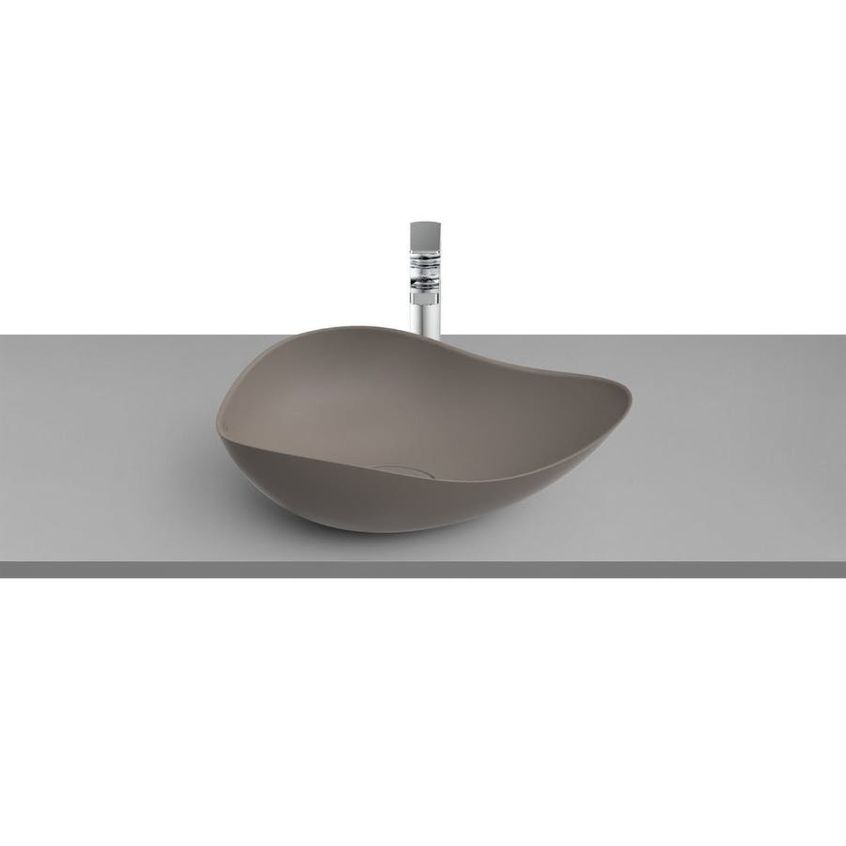 Cuba de Apoio Oval Ruy Ohtake 540x375mm Café - Roca