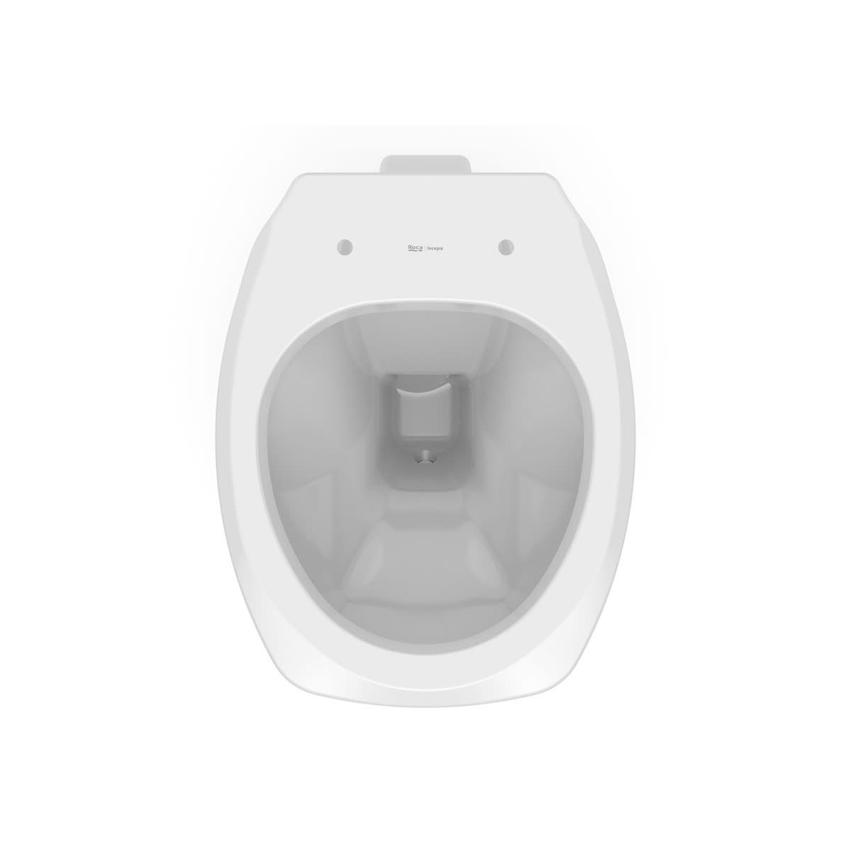 Bacia convencional sifônica saída vertical Thema Branco - Roca