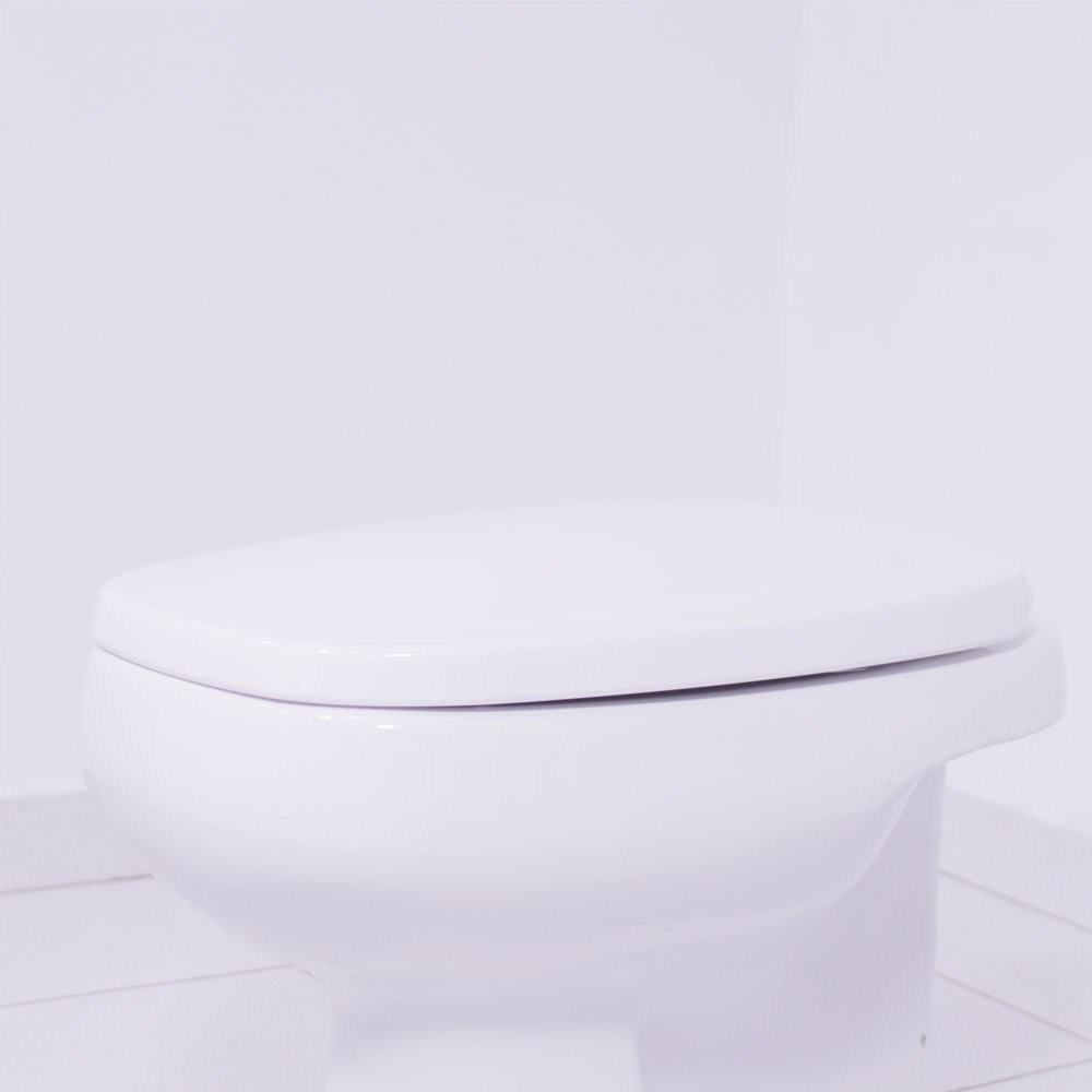 Assento Sanitário Soft Close Polipropileno Monte Carlo Gelo - Tupan