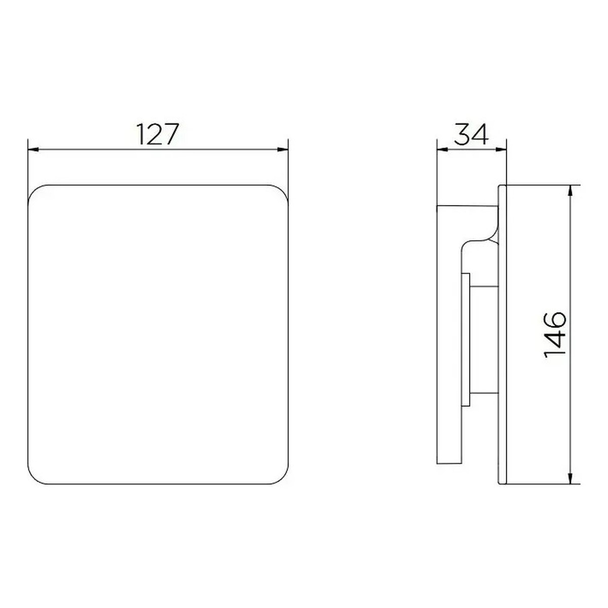 Acabamento para Válvula Flat Cobre Escovado - Docol