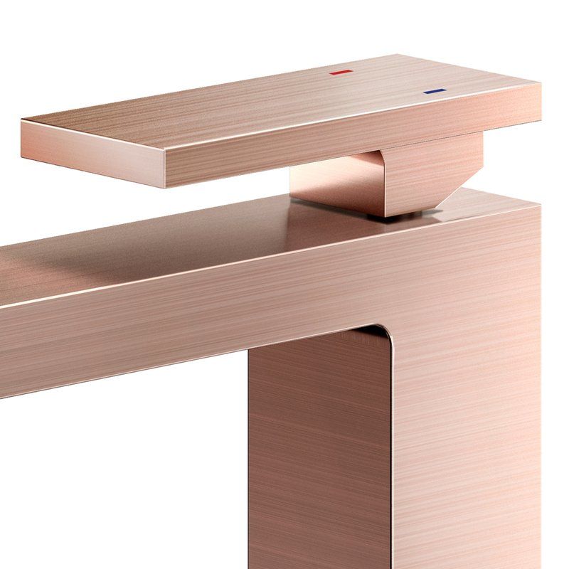 Monocomando para banheiro bica alta New Edge cobre escovado - Docol