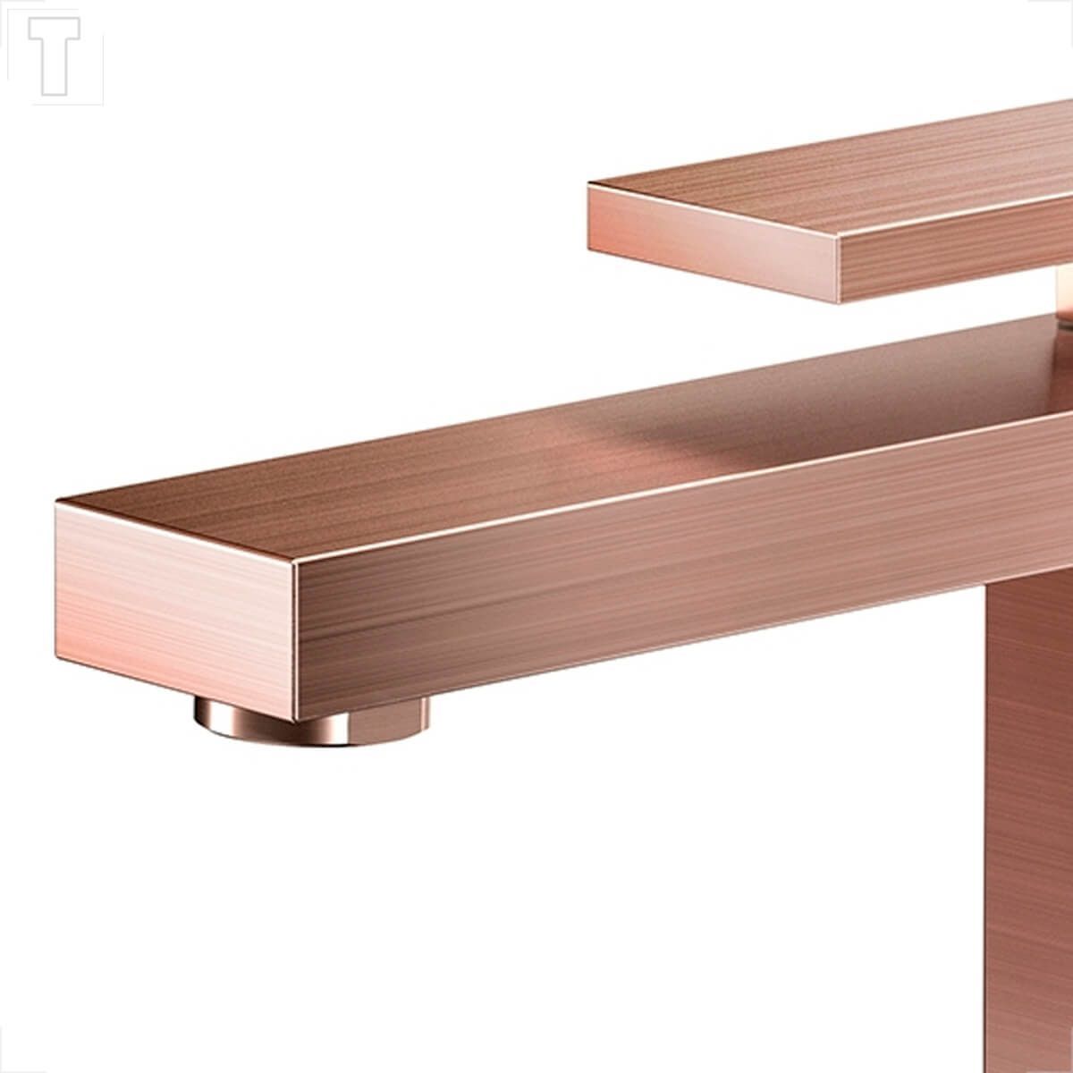 Monocomando para banheiro bica alta New Edge cobre escovado - Docol