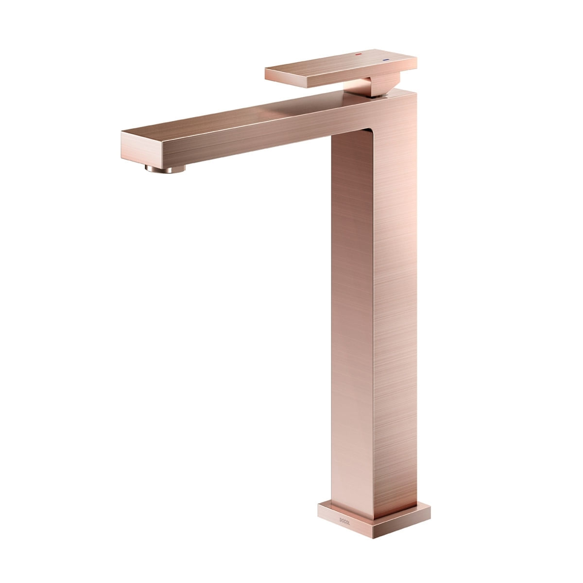 Monocomando para banheiro bica alta New Edge cobre escovado - Docol