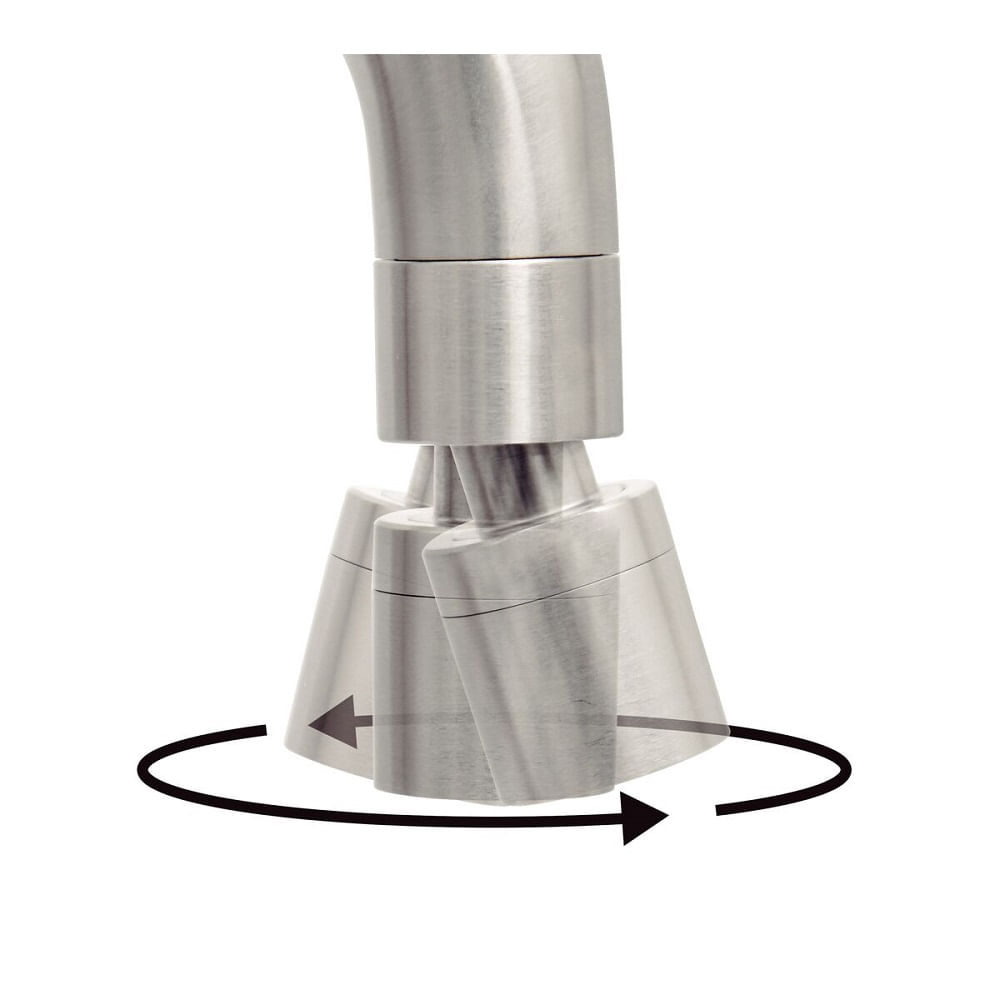 Monocomando Angolare em Aço Inox e Bica Articulada - Tramontina