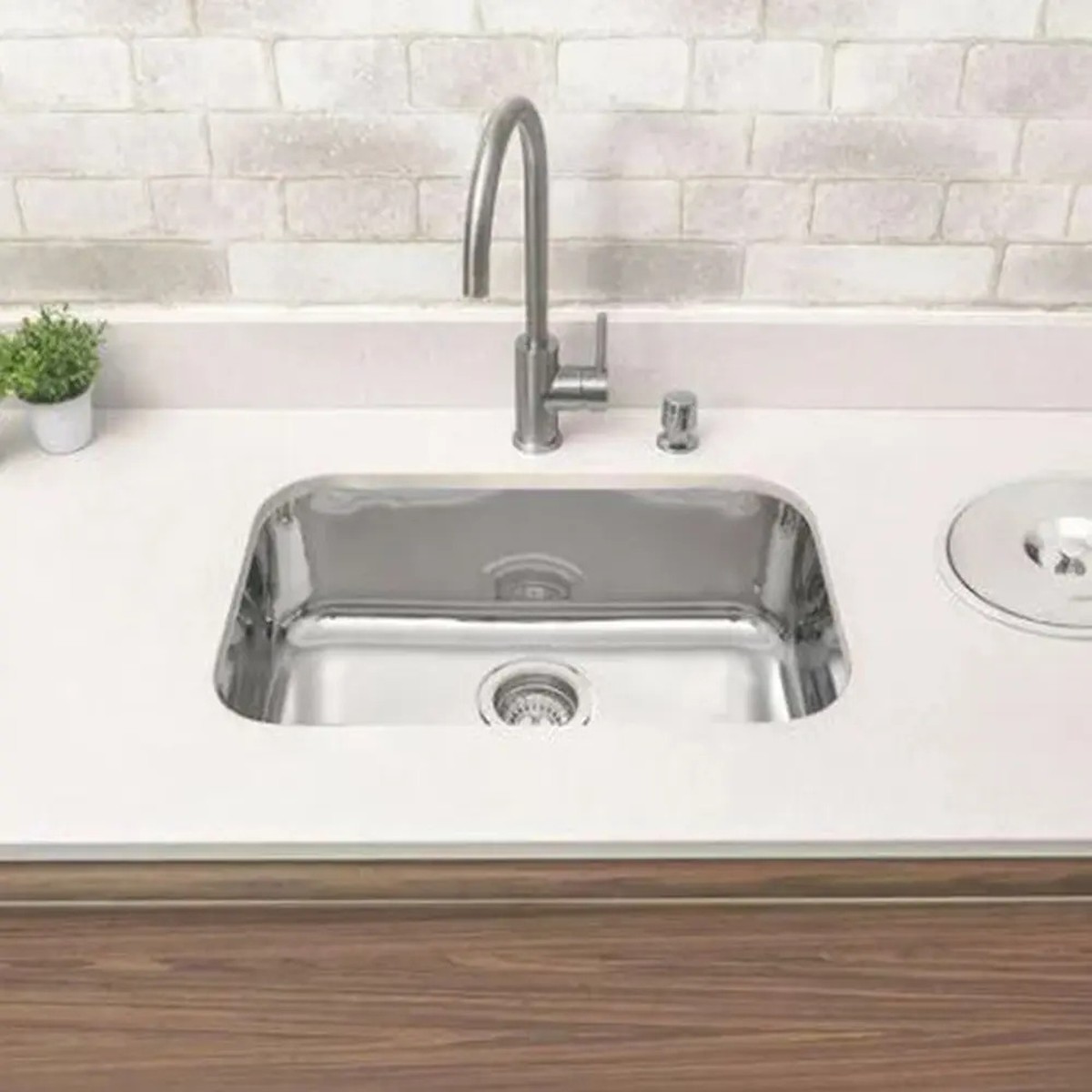 Cuba Retangular Standard Inox Polida 56x34cm - Tramontina