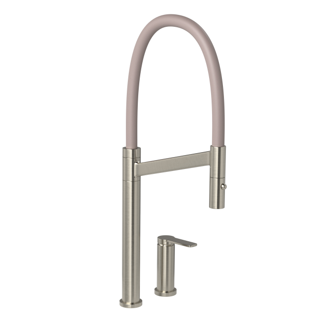 Misturador Monocomando de Mesa para Cozinha Inox e Fendi Colore - Deca