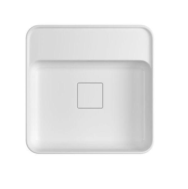 Cuba de Apoio Quadrada com Mesa 40 cm Slim Branco - Deca