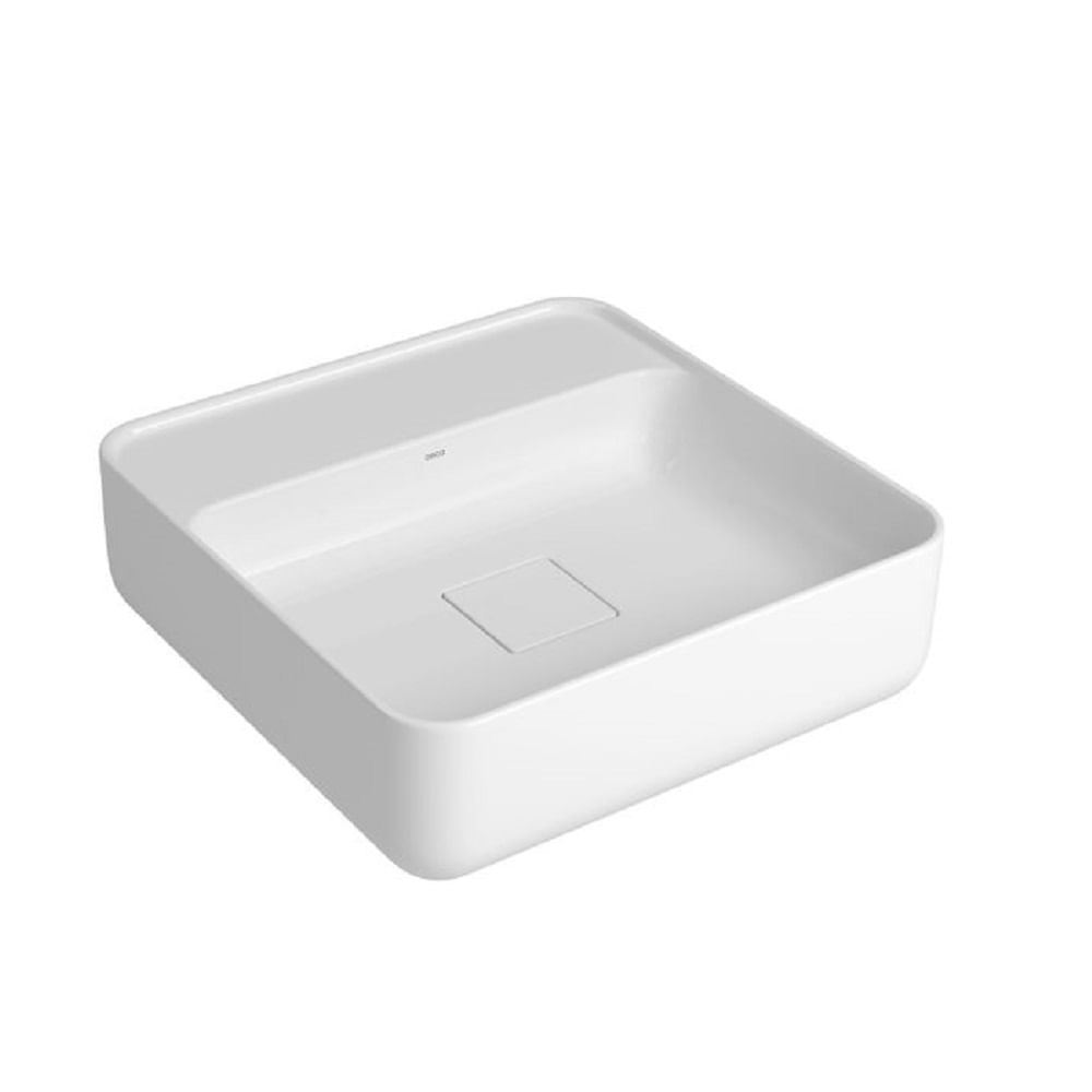 Cuba de Apoio Quadrada com Mesa 40 cm Slim Branco - Deca