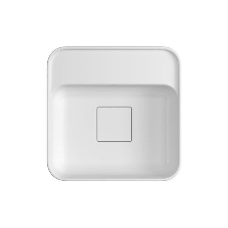 Cuba de Apoio Deca com Mesa Quadrada 30cm Slim Branco