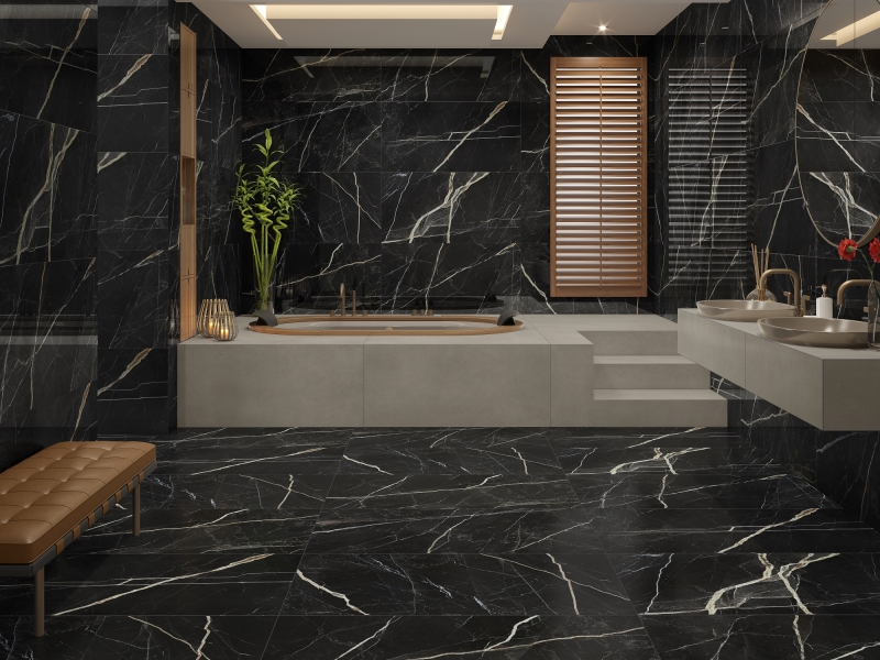 Porcelanato 61x120 cm Polido NERO LEVANTO - Damme