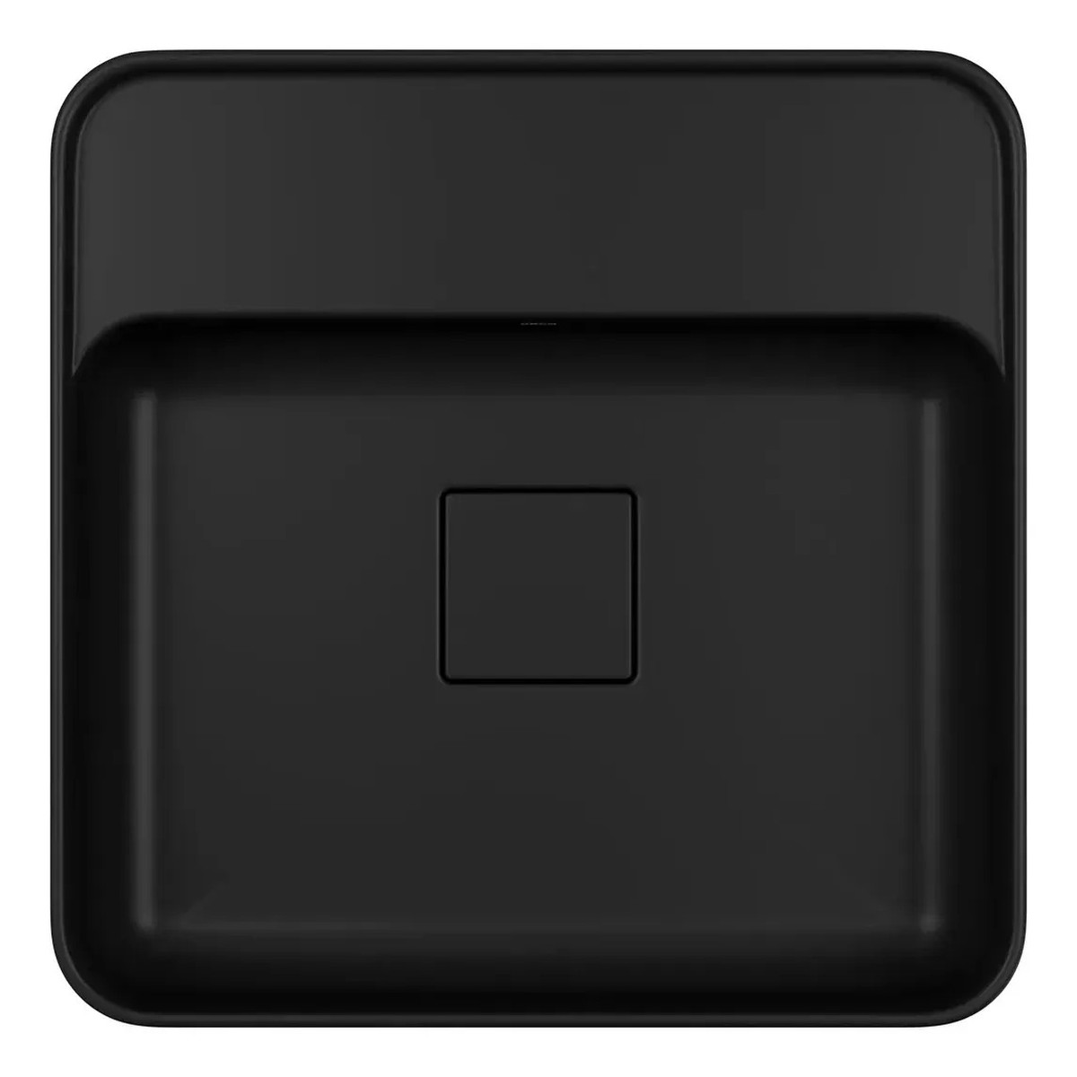 Cuba de Apoio Quadrada C/MESA 40CM EBANO FOSCO - Deca