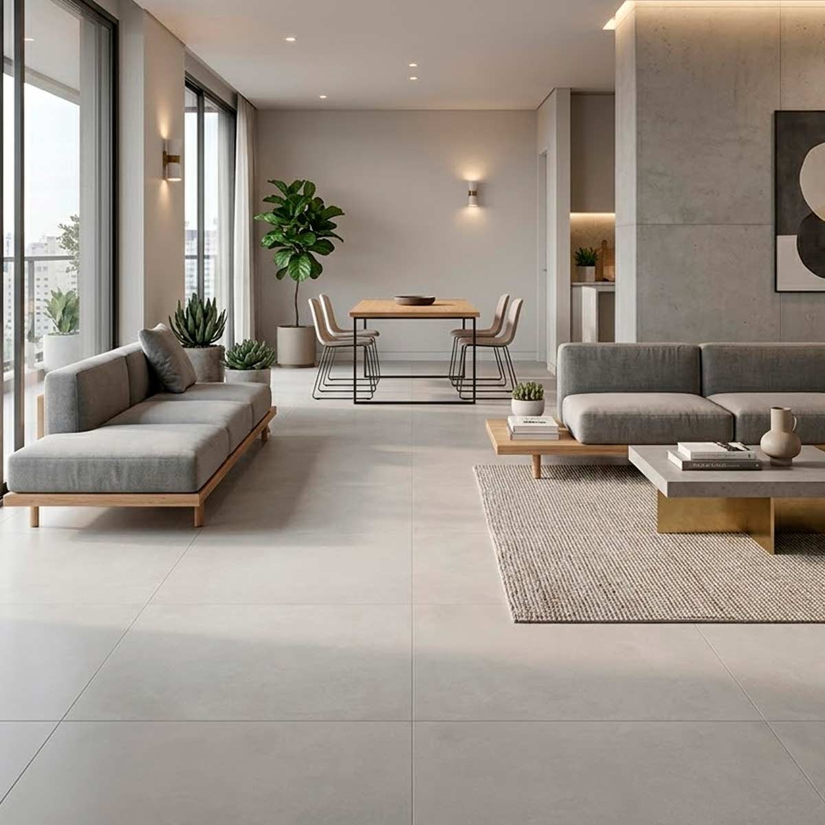 Porcelanato York Níquel Acetinado 83x83 cm - Damme