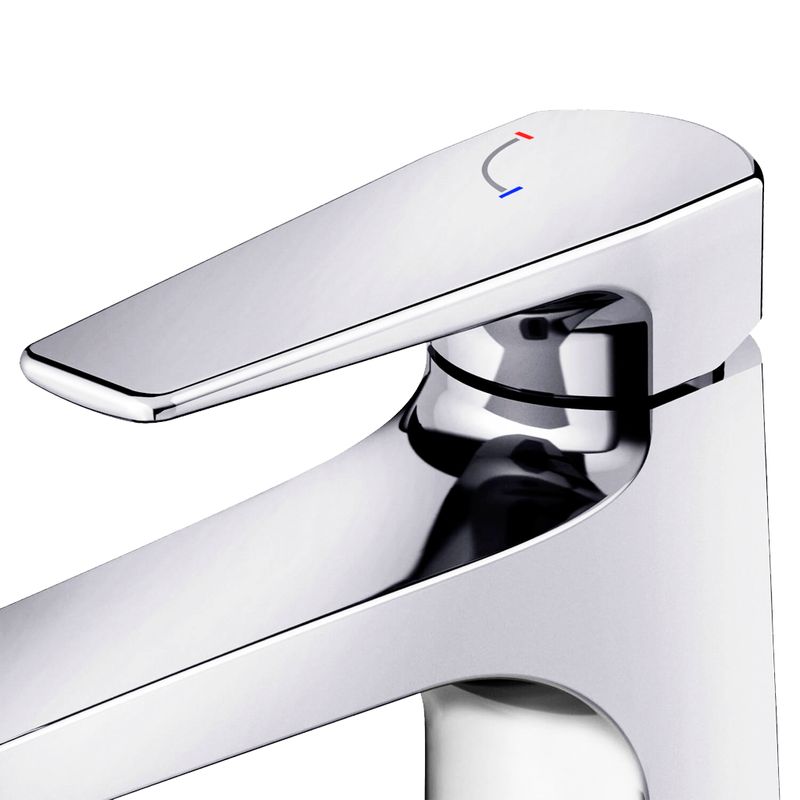 Monocomando bica alta de mesa para lavatório ColdStart Lift cromado - Docol