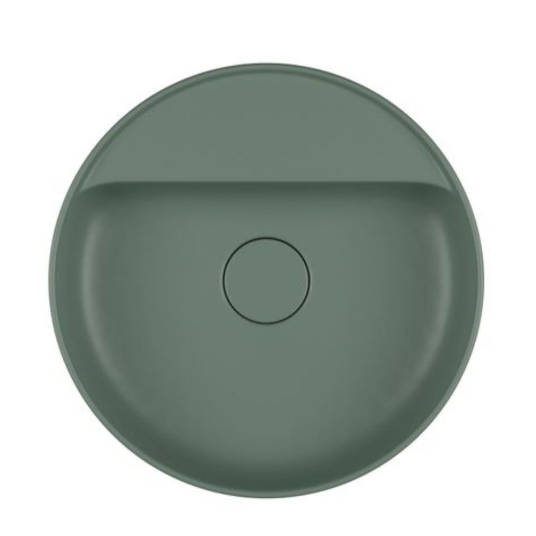 Cuba Redonda de Apoio 40cm com Deck Sálvia - Deca