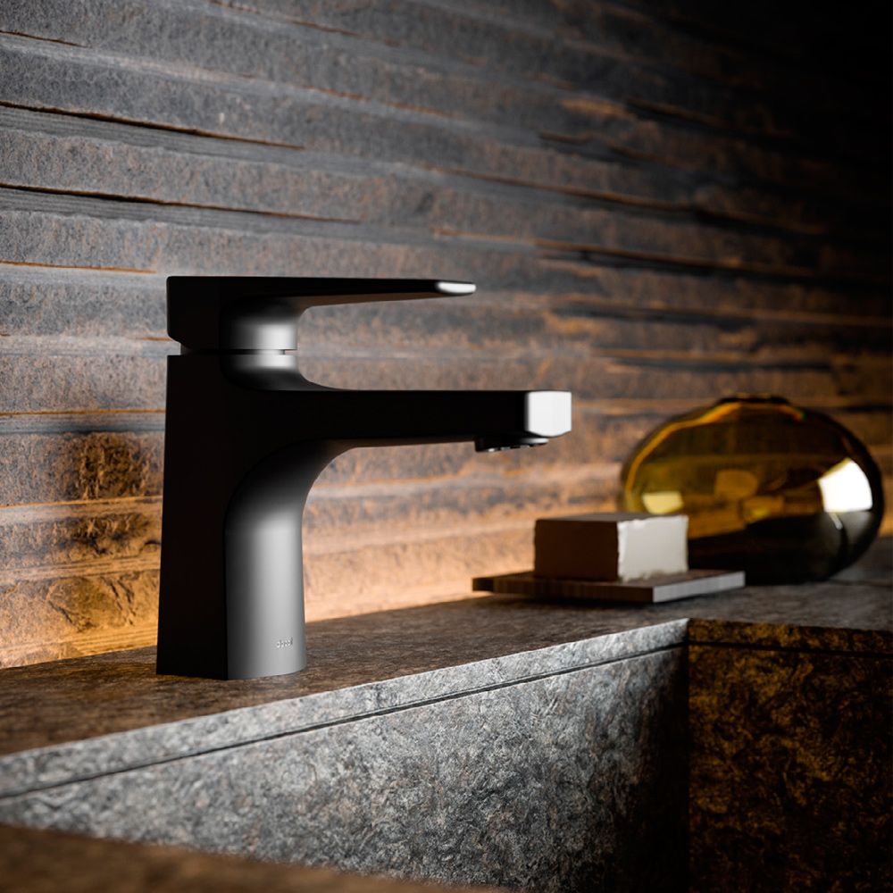Monocomando bica baixa de mesa para lavatório ColdStart Lift Ônix - Docol