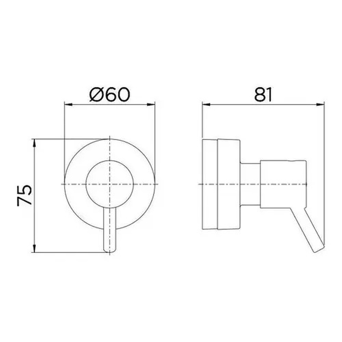 Acabamento de Registro 1/2", 3/4" e 1" Lóggica Cromado - Docol
